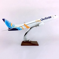 *𝙁𝙍𝙀𝙀 𝙆𝙀𝙔𝘾𝙃𝘼𝙄𝙉* 1:111 40CM  Fly Dubai Boeing B737-800 Airlines Diecast Resin Plane Model Toy Collect