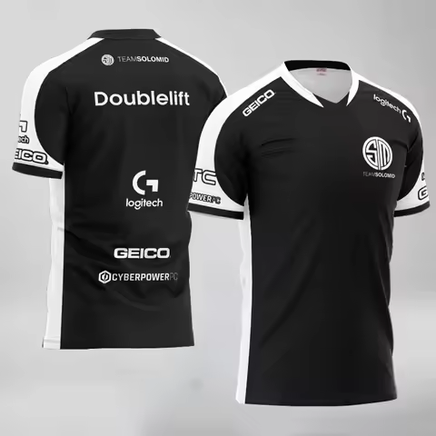 LCS TSM Double lift Bjergsen Uniform Team Solomid Player Jersey ID T Shirts Tee Clothing Men Women C