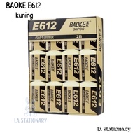 BAOKE E612 yellow test eraser 2B per pcs