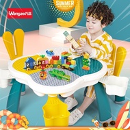 Wangao Block Table And Chair With Duplo Size Block Storage Gift Decoration Building Brick Toy