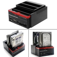 2.5 "/ 3.5" USB 2.0 to 2 SATA 1 IDE HDD Hard Disk Disk Docking Station Card Reader USB2.0 M2 TF SD S