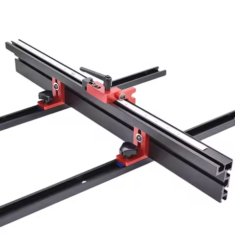 Woodworking T-track Stop T-Slot Limiter Aluminium Miter Track Fence Flip Stop Chute Locator Carpente