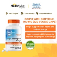 [SG] Doctor's Best, High Absorption CoQ10 with BioPerine, 100 mg, Veggie Capsules [Heart & Brain Sup