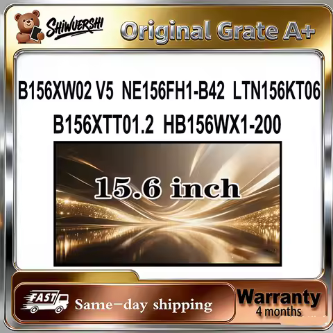 Original New A+ 15.6 inch Thick Laptop Lcd Screen Panel B156XW02 V5 NE156FH1 B42 LTN156KT06 B156XTT0
