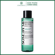 Nước Hoa Hồng Some By Mi AHA-BHA-PHA Cho Da Mụn 150ml Miracle Toner AHA-BHA-PHA 30 Days Hasaki Sản P