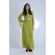 Eze Fashion 12163 Jubah Dress Chiffon Plain With Beads