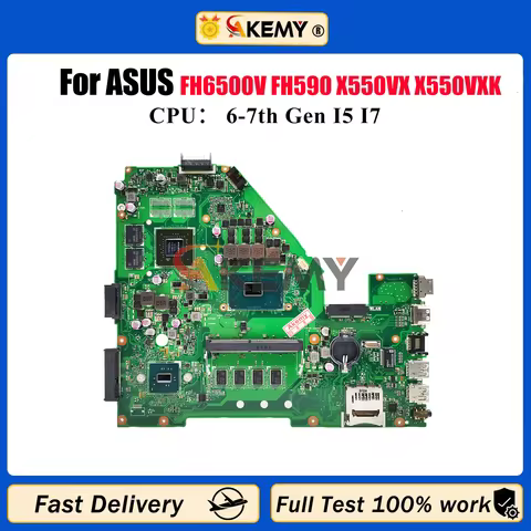 X550VX Laptop Motherboard For ASUS VivoBook X550V K550VX W50V VX50V FH6500V FH5900 X550VX X550VXK Ma