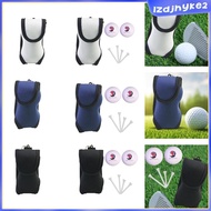 [lzdjhyke2] Golf Ball Carrier Bag with Clip Hook Portable Small Golf Ball Holder Pouch Golf