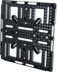 VESA Monitor Cheese Plate Mount, 220×220mm Aluminum Mounting Plate with 1/4"-20, 3/8"-16 & M4 Thread