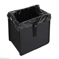 dusur7 Collapsible Vehicle Waste Basket Leakproof Oxford Fabric Storage Solution 7L