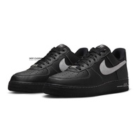 Nike Air Force 1 Low Black Silver AF1 Soul White Stitching HQ2037-006 Embroidered Casual Shoes Male 