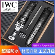 4/11✈IWC watch strap chronograph calfskin genuine leather IWC belt accessories 20