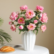 3 Peony Peony Artificial Flowers New Chinese Home Garden Landscaping Decoration Fake Flowers Peony A