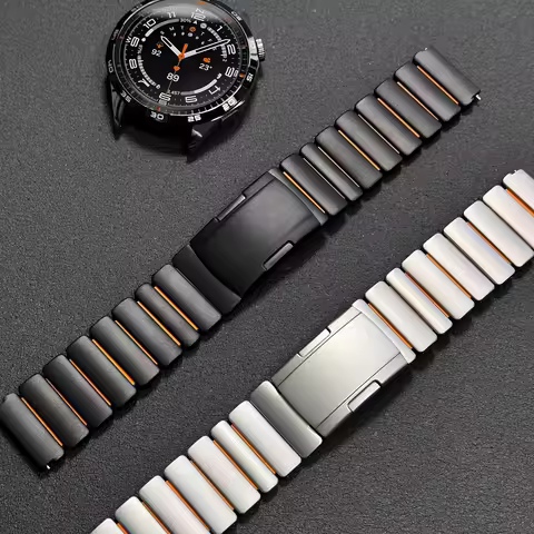 22mm Titanium Silicone Strap For Huawei Watch GT6 Pro GT5 GT4/3 4Pro 46MM Metal Band for CMF Watch P