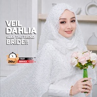 [DAHLIA VEIL and CAPE] Nikah, Bride Veil, Veil Minimalist, Veil Off white