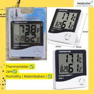 HTC1 - Thermometer Hygrometer Digital Clock Indoor Room Kitchen/ Bedroom/