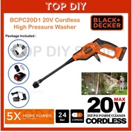 Black & Decker BCPC20D1 20V Cordless Water Jet High Pressure Washer Water Jet Car Wash Water Spray G