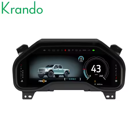 Krando 12.3" Car LCD Dashboard For Ford Raptor F150 2015-2020 Speedometer Digital Instrument Cluster