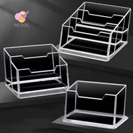 REPKG 1Pcs Business Card Box,  Transparent Display Stand Bussiness Card Holder, School Office Suppli