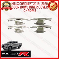 Hilux Conquest 2019 to 2020 Door Bowl Inner Cover Chrome Garnish ( Car Accessories )