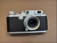 canon iis 與ivsb同時期 仿leica iiif 巴納克 菲林相機 帶canon 50mm f3.5 l39 mount 鏡頭