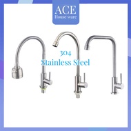 【Factory Outlet】304 sus stainless steel sink type wall faucet kitchen faucet kitchen tap