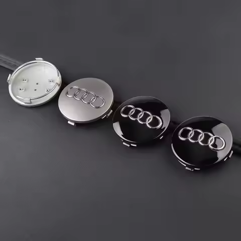Car Wheel Center Hub Caps Tire Emblem Cover Accessories for AudiS Quattro Q5 Q7 S3 S4 S5 S6 S7 TT R 