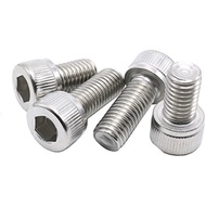 SKRU SCREW 304 SCREW SKRU STAINLESS STEEL HEXAGON HEX KEY SCREW M4 4MM SIZE SCREW