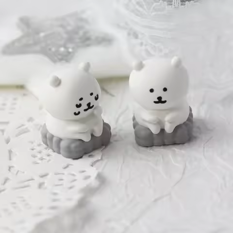 Joke Bear New Kawaii Anime Cartoon Keycaps Resin Two Dimensions Mechanical Keycaps Single Fashion Tr