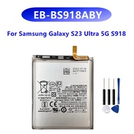 แบตเตอรี่ EB-BS918ABY 5000mAh ของแท้ใหม่สำหรับ Samsung Galaxy S23 ultra 5G EB-BS918ABY S918 + เครื่อ