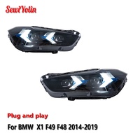 Car LED Headlight Light Assemblies For BMW  X1 F49 F48 2014-2019 Auto Fog DRL Brake Turn Signal Lamp
