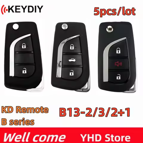 5pcs KEYDIY B13-2 B13 B13-2+1 2/3 Buttons Universal Remote Control Key B-Series for KD900 KD MINI,UR