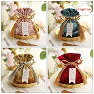 ㍿✖✴DAPHNE Fashion Drawstring Pocket Trendy Gift Bags Velvet Candy Bag Portable Wedding Party Tassel