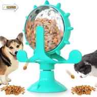 CAUSI Slow Feeder, 360° Rotating Improve IQ Cat Treats Dispenser Toy,  Rotatable Wheel Interactive D