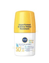 包順豐NIVEA 妮維雅 兒童 敏感呵護 防曬 滾珠 乳液 SPF50+ 50ml .6個月以上BB適用.(一件$90。二件或以上$80一件)