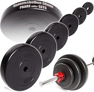 C.P.Sports Weights Olympic Plate 30 mm 1 Pair 10kg Olympic Bumper Plates 0.5 kg – 15 kg Capacity Per