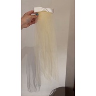 [custom order] colored ribbon veil IVORY veil lace veil nikah veil lace nikah