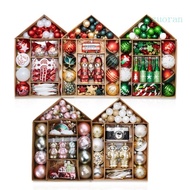 ZUO Christmas Baubles Christmas Tree Baubles Box Xmas Holiday Decoration Supplies