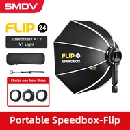 SMDV Flip 20 24 Quickly Release Parabolic Out Door Softbox for Profoto A1 Godox V1 AD100PRO V860II A