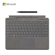 Microsoft微軟 Surface Pro Signature鍵盤保護蓋連第2代手寫筆 白金色 預計30天内發貨 -