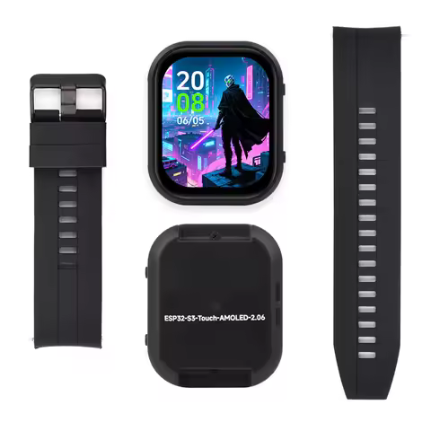 2.06 Inch DeepSeek AI Voice Chat Robot 6-Axis Programmable ESP32 S3 Development Board AMOLED Display