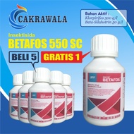 BETAFOS 550SC 100ml | Insektisida Kontak Sistemik Obat Ulat & Wereng | Klorpirifos + Beta Sihalotrin