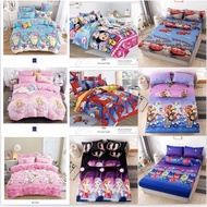 Local Seller FITTED BEDSHEET 100% Cotton 800 thread Count Cartoon Bedsheet