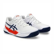棒球世界全新 ASICS 亞瑟士GEL-Resolution 9 GS 大童網球鞋緩震 耐用白藍橘特價1044A067-