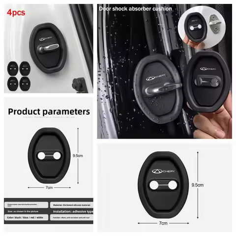 4Pcs Waterproof Anti‑Rust Silicone Door Lock Latch Protector Fit Chery Tiggo7 Tiggo8 Pro Omoda5 Jaec