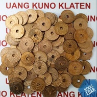 1 Cent/Sen Nederlandsch indie bolong uang koin kuno bekas 1936-1945