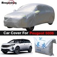 Car Cover Outdoor Anti-UV Sun Shade Snow Rain Dust Protection MPV Cover For Peugeot 5008