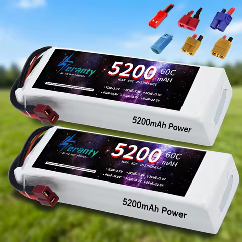 Battery 11.1V 3S Lipo Battery 11.1V 5200mah 60C For RC Car Quadcopter Drone Airplane Helicopter With