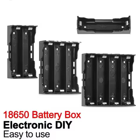 DIY 18650 Battery Holder Box 3.7V-4.2V Rechargeable Battery Power Bank Cases Hard Pin For 1 2 3 4 Sl