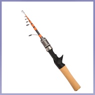 【NEW】1.5m Spinner Casting telescopic carbon Fishing Rod UL Horse Mouth Rod 2-6lb